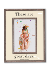 These Are Great Days Copper & Glass Photo Frame