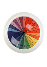 Color Spectrum Study 4" Round Glass Coaster
