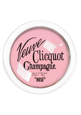 Veuve Clicquot Rosé Text 4" Round Glass Coaster