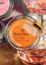Vintage Veuve Clicquot Brut 4" Round Glass Coaster
