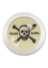 Skull And Crossbones 4" Round Glass Coaster