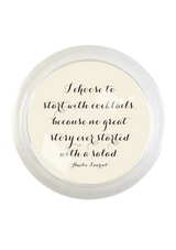 I Choose To Start 4" Round Glass Coaster