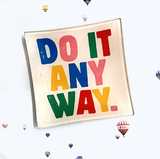 Do It Any Way Decoupage Glass Tray
