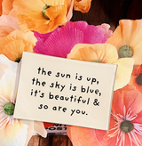 The Sun Is Up Decoupage Glass Tray