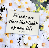 Friends Are Like Stars Decoupage Glass Tray
