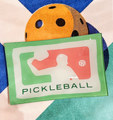 Play Pickleball Decoupage Glass Tray