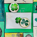 Lucky Clover Decoupage Glass Tray