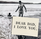 Dear Dad, I Love You Decoupage Glass Tray