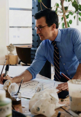 Old Glory American Flag Decoupage Glass Tray