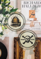 Vintage Beehive 4" Round Glass Coaster