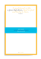 A Good Friend Is Like A Four Leaf Clover Scribble Notepad Set Of 2 // Min. Case Pack of 6