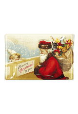 A Merry Christmas To You Santa Decoupage Glass Tray - Wholesale Ben's Garden