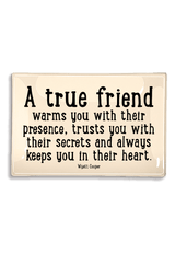 A True Friend Warms You Decoupage Glass Tray - Wholesale Ben's Garden