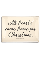 All Hearts Come Home For Christmas Decoupage Glass Tray - Wholesale Ben's Garden