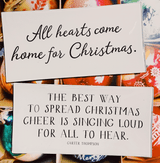 All Hearts Come Home For Christmas Decoupage Glass Tray - Wholesale Ben's Garden