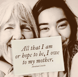 All That I Am Or Hope To Be I Owe My Mother Decoupage Glass Tray - Wholesale Ben's Garden