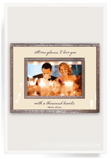 Bensgarden.com | At One Glance, I Love You With A Thousand Hearts Copper & Glass Photo Frame - Bensgarden.com