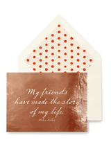 My Friends Greeting Card, Single Folded Card