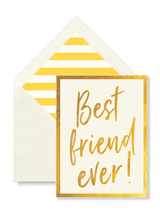Min. Case Pack // Best Friend Ever Greeting Card, Single Folded Card
