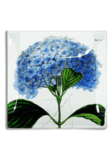 Blue Hydrangea Decoupage Glass Tray - Wholesale Ben's Garden