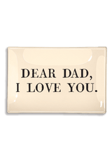 Dear Dad, I Love You Decoupage Glass Tray - Wholesale Ben's Garden