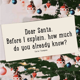 Dear Santa, Before I Explain Decoupage Glass Tray - Wholesale Ben's Garden