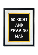 Do Right And Fear Cut-And-Sewn Wool Felt Pennant Flag - Wholesale Ben's Garden