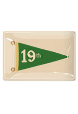 Hole No. 19 Golf Decoupage Glass Tray