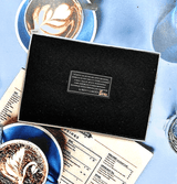 Drinks Are On Me Royal Blue Decoupage Glass Tray - Wholesale Ben's Garden