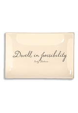 Dwell In Possibility Decoupage Glass Tray - Wholesale Ben's Garden