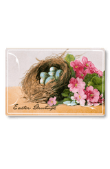 Easter Greetings Robin's Egg Nest Decoupage Glass Tray - Wholesale Ben's Garden
