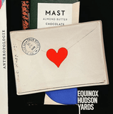 French Envelope With Heart Decoupage Glass Tray