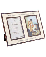 From The Moment They Placed You Double 5"x 7" Copper & Glass Photo Frame