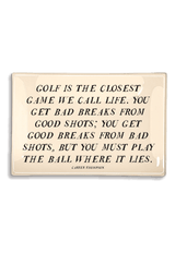 Golf Is The Closest Game Decoupage Glass Tray