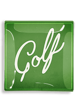Golf Script Decoupage Glass Tray - Wholesale Ben's Garden