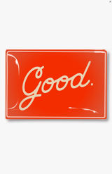 Good Script Decoupage Glass Tray - Wholesale Ben's Garden