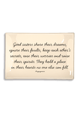 Good Sisters Share Their Dreams Decoupage Glass Tray - Wholesale Ben's Garden