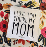 Bensgarden.com | I Love That You're My Mom Decoupage Glass Tray - Bensgarden.com