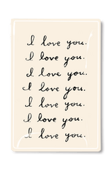 I Love You. I Love You. Decoupage Glass Tray - Wholesale Ben's Garden