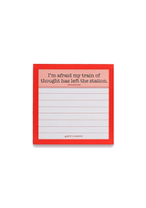 I'm Afraid My Train Of Thought Scribble-It Stickies Pad // Min. Case Pack of 12