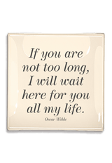 If You Are Not Too Decoupage Glass Tray - Wholesale Ben's Garden