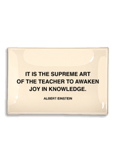 It Is The Supreme Art Of A Teacher Decoupage Glass Tray - Wholesale Ben's Garden