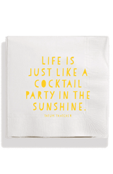 Life Is Just Like A Cocktail Party Amusing Cocktail Napkins // Min. Case Pack of 6 - Wholesale Ben's Garden