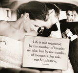 Life Is Not Measured Decoupage Glass Tray