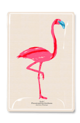 Lola the Flamingo Decoupage Glass Tray - Wholesale Ben's Garden