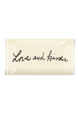 Love and Kisses Decoupage Glass Tray - Wholesale Ben's Garden