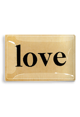 Love Small Typeface Decoupage Glass Tray - Wholesale Ben's Garden