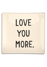Love You More Decoupage Glass Tray - Wholesale Ben's Garden