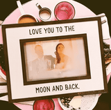 Bensgarden.com | Love You To The Moon Copper & Glass Photo Frame - Bensgarden.com