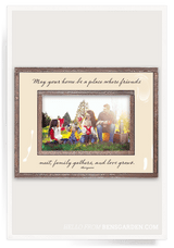 Bensgarden.com | May Your Home Be A Place Copper & Glass Photo Frame - Bensgarden.com